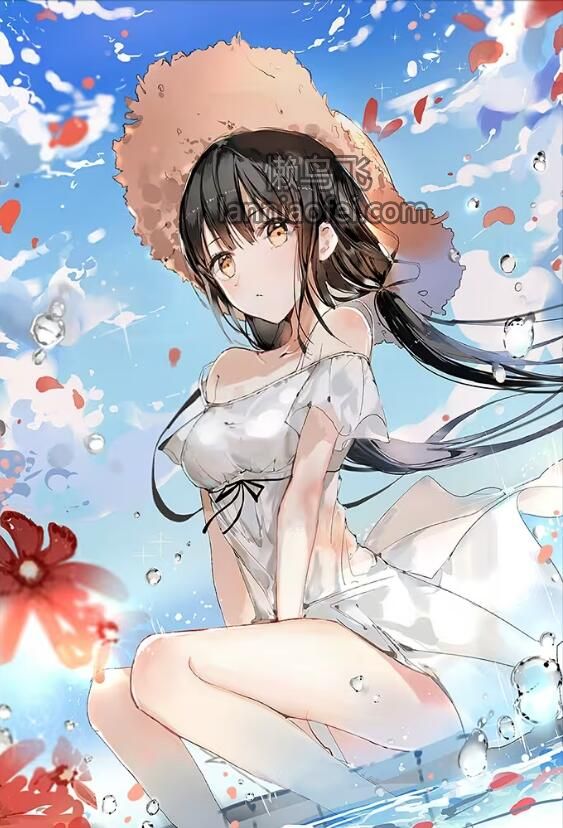 二次元穿着超短热裤的福利美少女壁纸